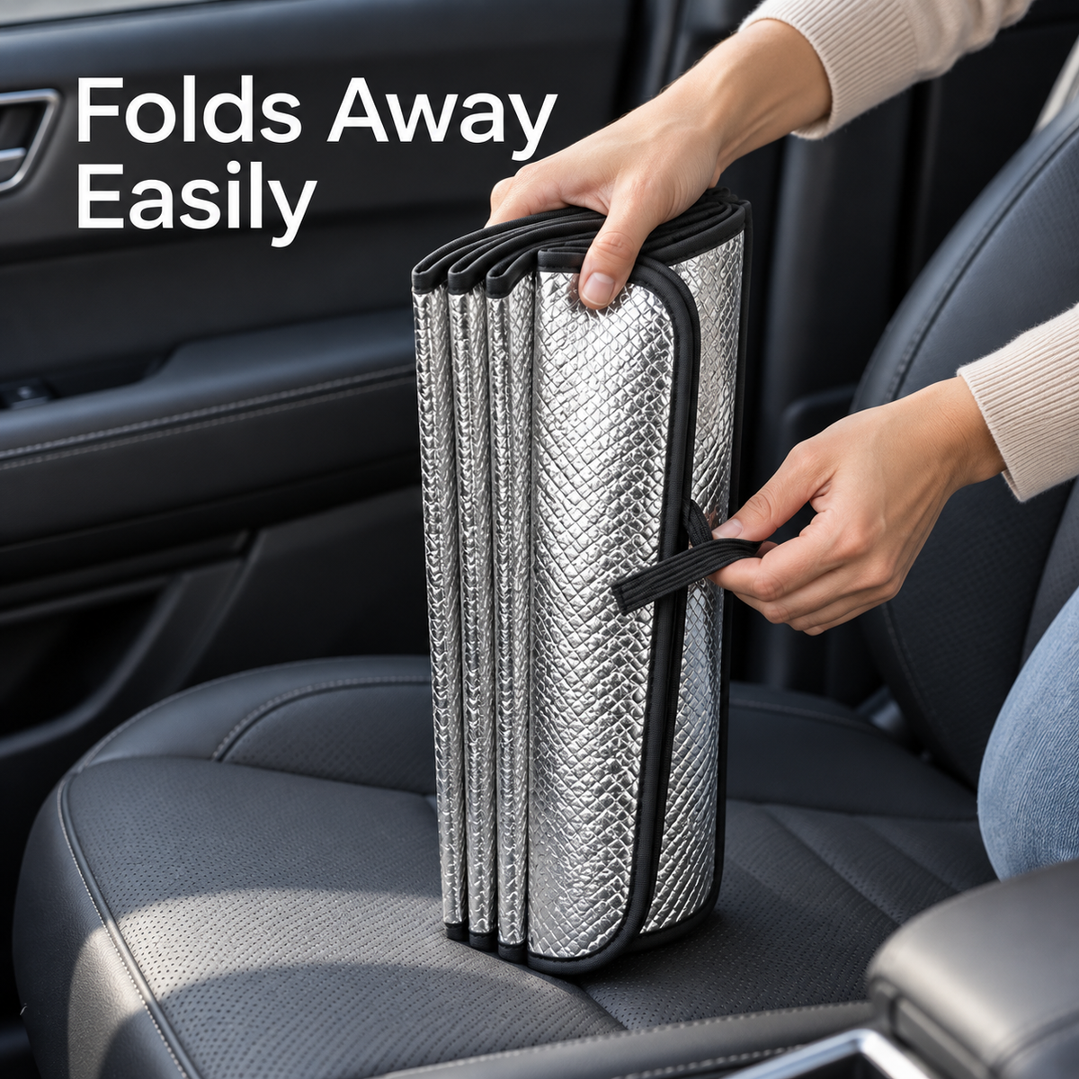BRENPIP® Folding Windshield Sunshade – Reflective Car Shade