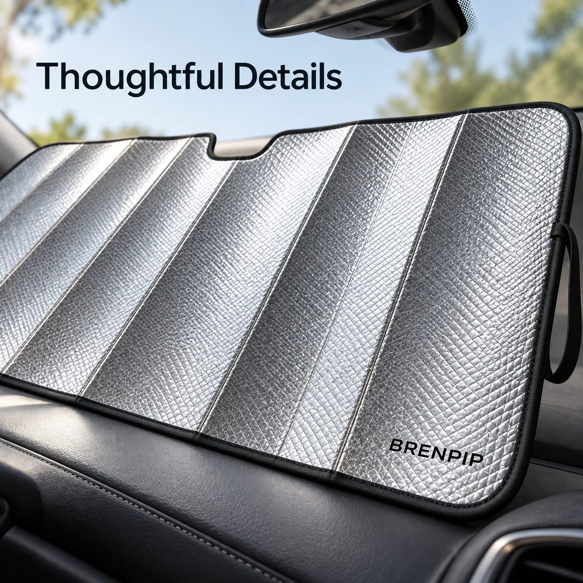BRENPIP® Folding Windshield Sunshade – Reflective Car Shade