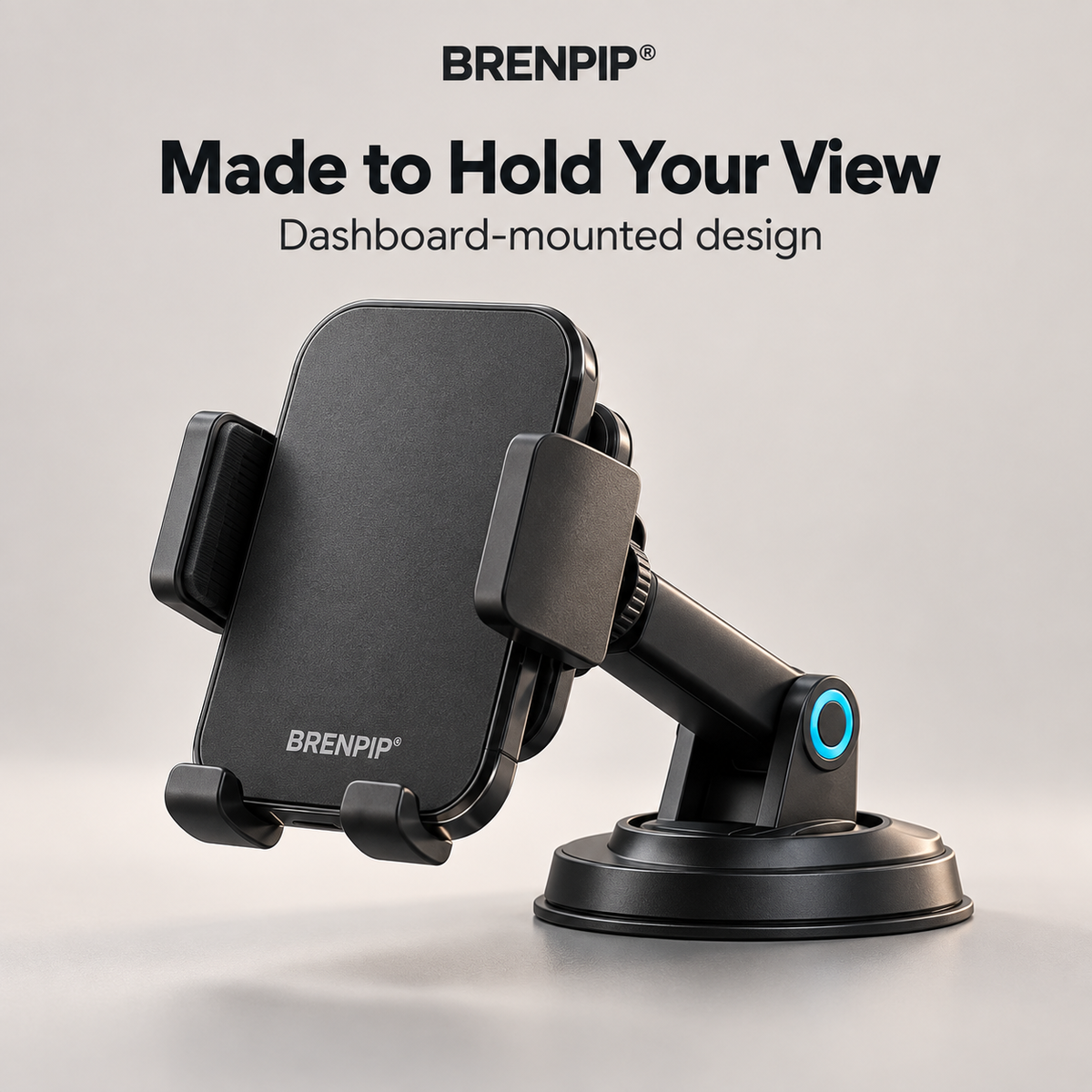 BRENPIP® Dashboard Phone Mount – Adjustable Car Phone Holder