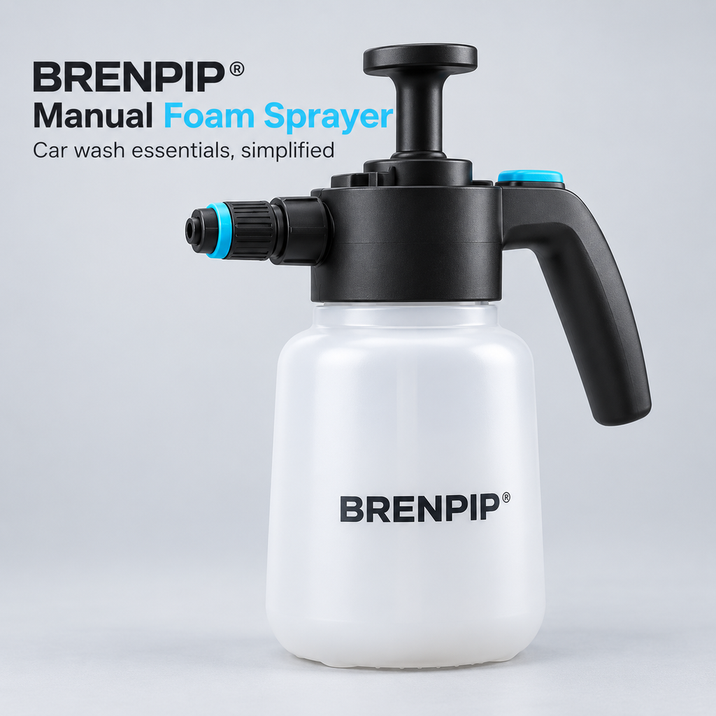 BRENPIP® Manual Car Wash Foam Sprayer – Hand Pump Design