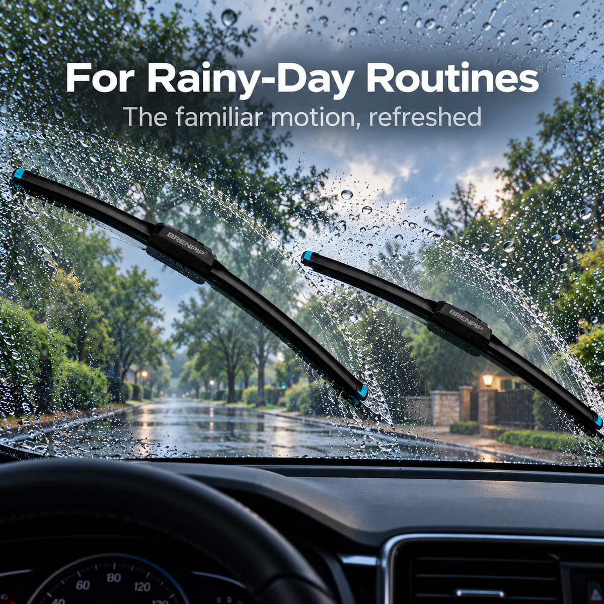 BRENPIP® Beam Wiper Blades – Sleek Front Windshield Pair