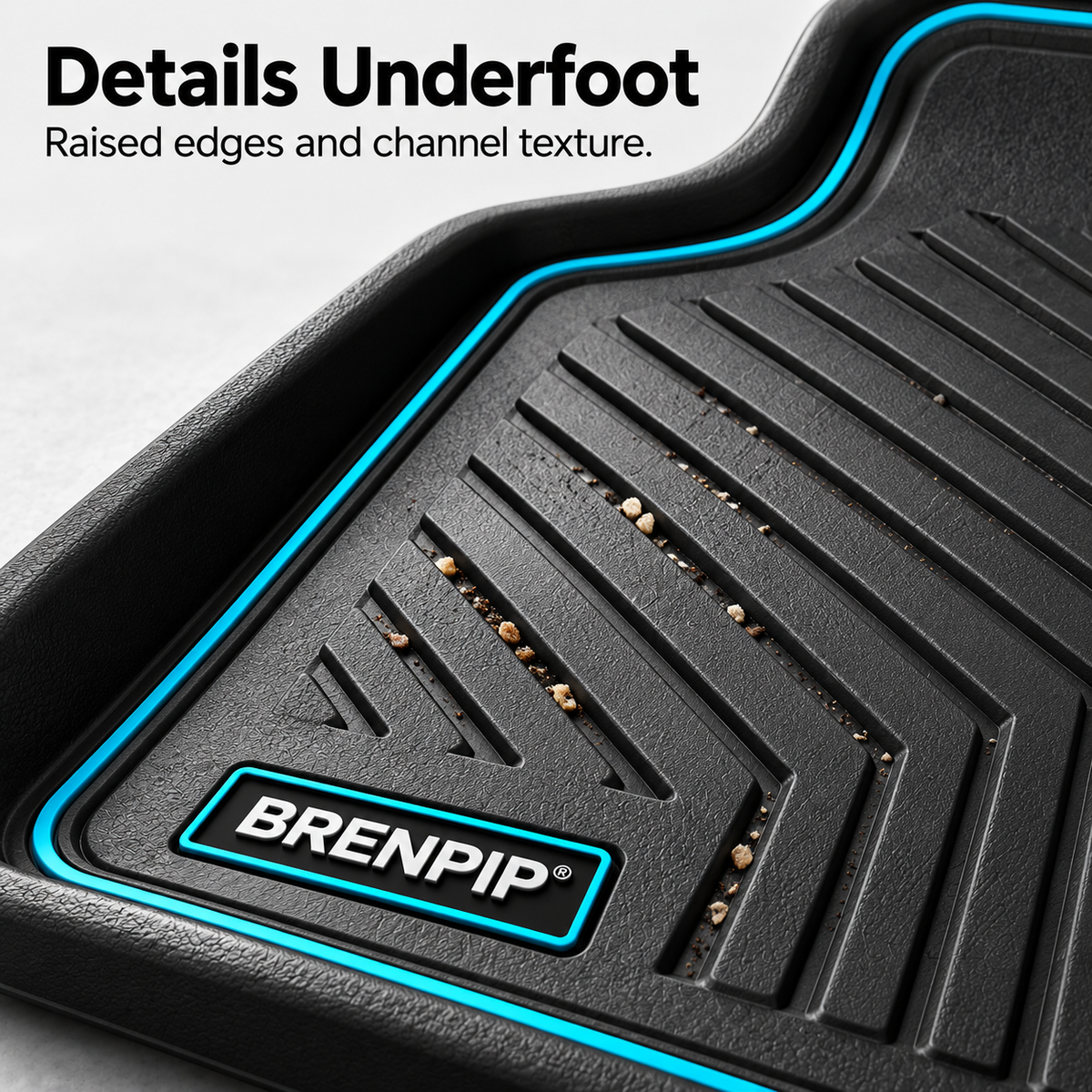 BRENPIP® Car Floor Mat Set – 3-Piece Front & Rear Mats