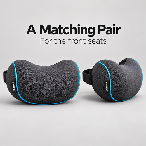 BRENPIP® Car Headrest Neck Pillows – 2-Pack with Adjustable Straps