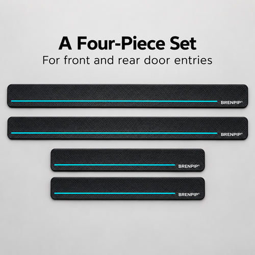BRENPIP® Car Door Sill Guards, 4-Piece Protective Set for Front and Rear Doors