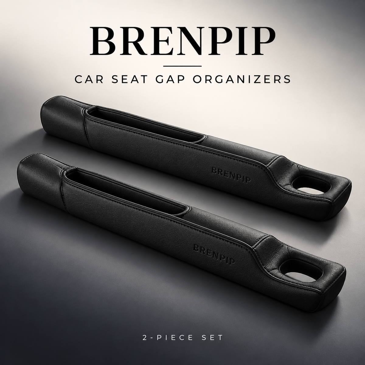 BRENPIP® Car Seat Gap Organizers – 2-Piece Storage Set for Front Seats